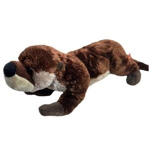 Wild Republic Brown River Otter Plush Stuffed Animal Toy Realistic 18” Long